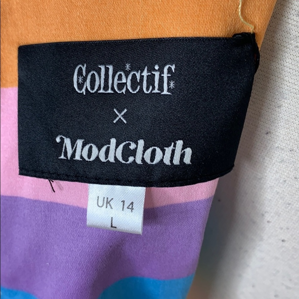 Colorful Striped Sleeveless Dress - Picture 2 of 3